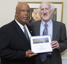 Left to Right: Rep. Bennie Thompson (D-Miss.) and LSC Senior Program Counsel John C. Eidleman.