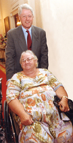 Fairbanks-Williams with President Clinton.