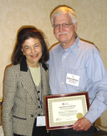 LSC President Helaine M. Barnett stands with Richard Halliburton, retired Executive Director of Legal Aid of Western Missouri.