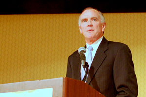 LSC President James J. Sandman speaks at the 2011 national medical legal partnership conference.