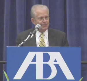 Tribe speaks at the ABA Annual Meeting.