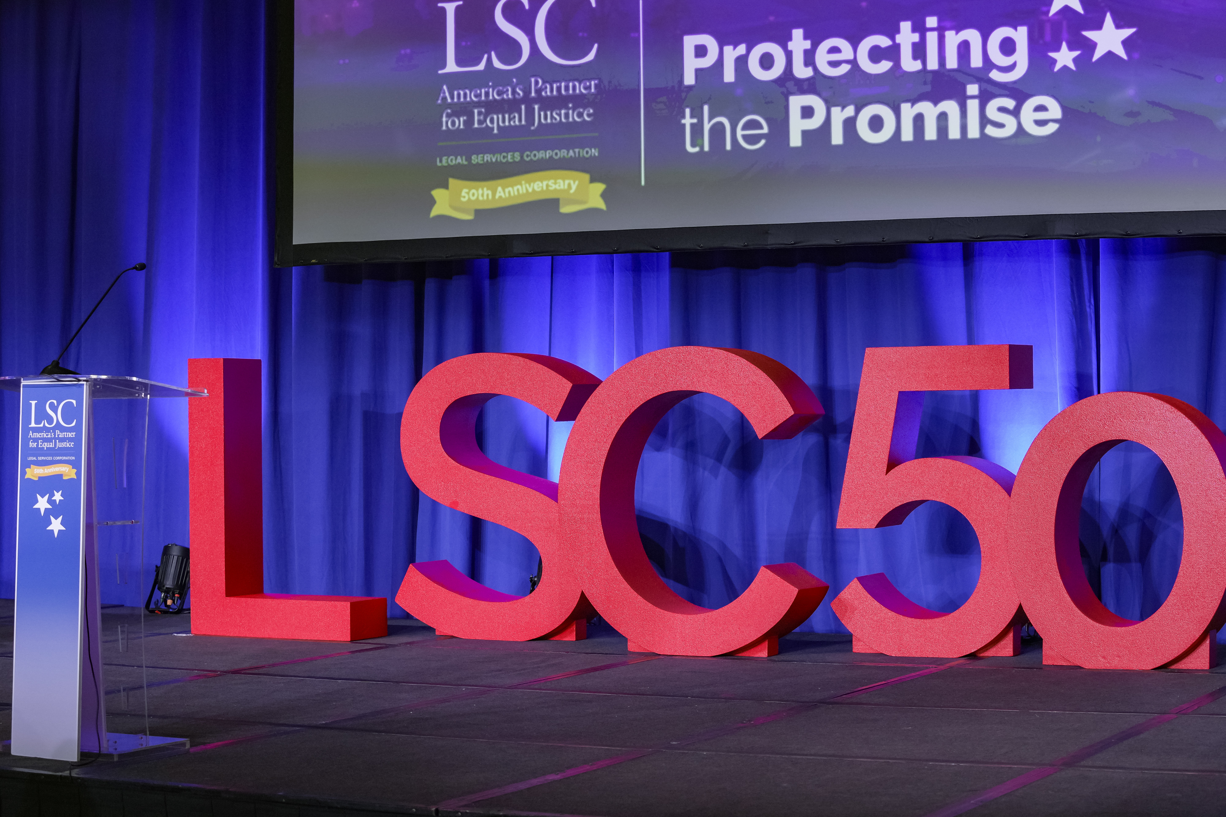 Stage of 50th Anniversary Gala