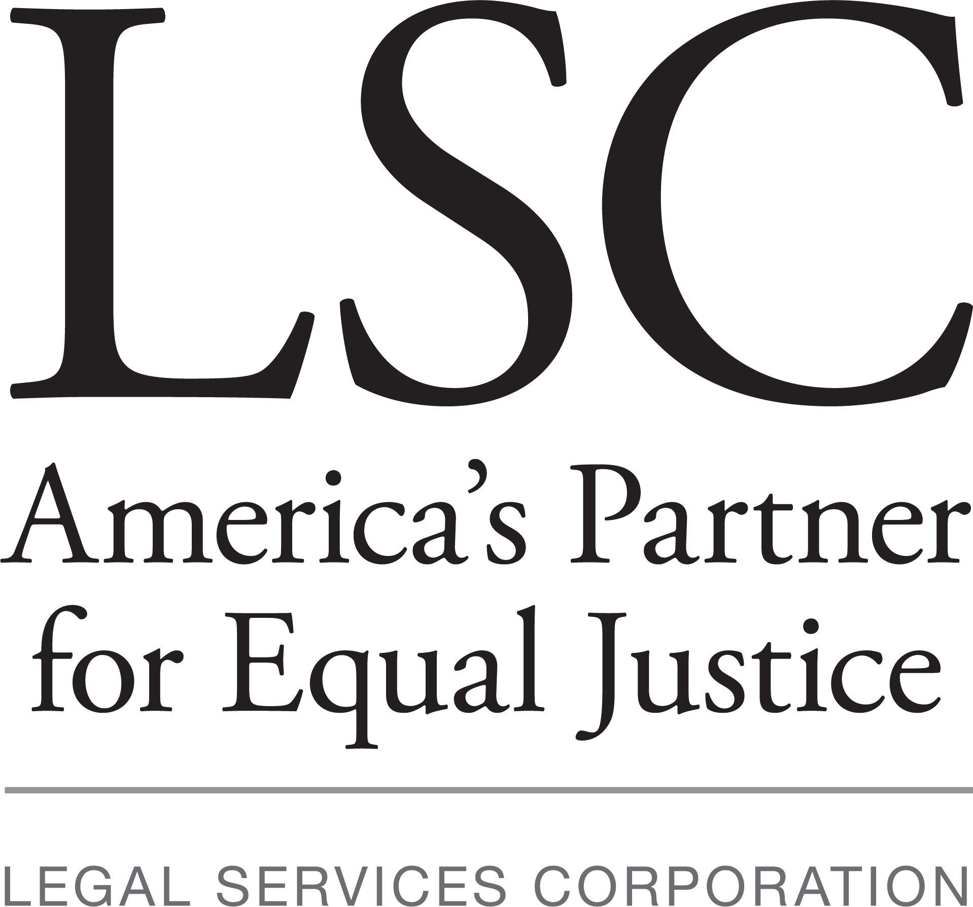 LSC Logo in Grayscale