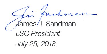 James J. Sandman, LSC President