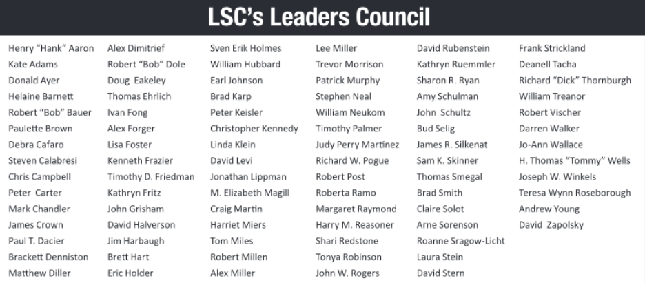LSC's Leaders Council