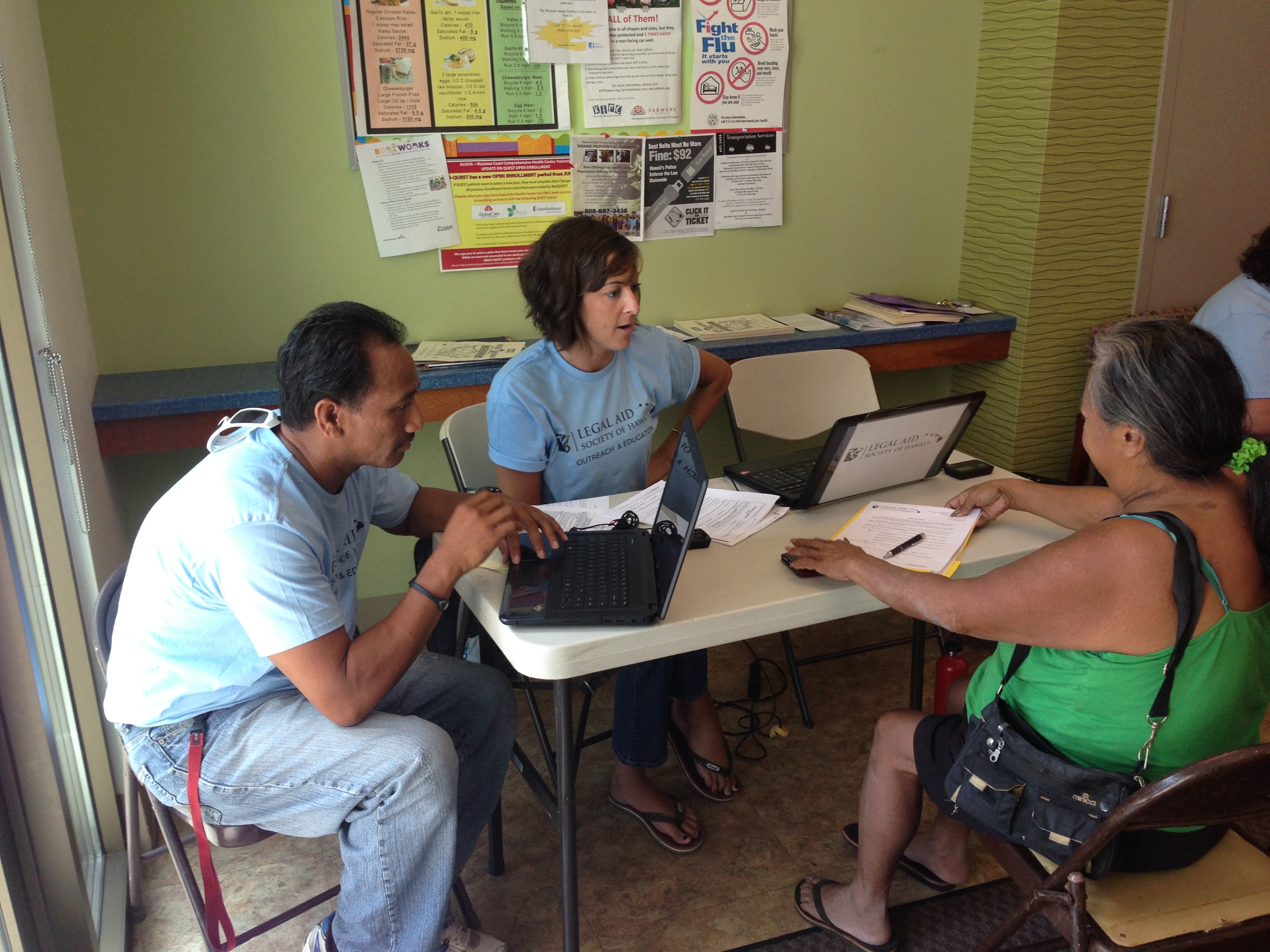 LASH staff members at work in the field.