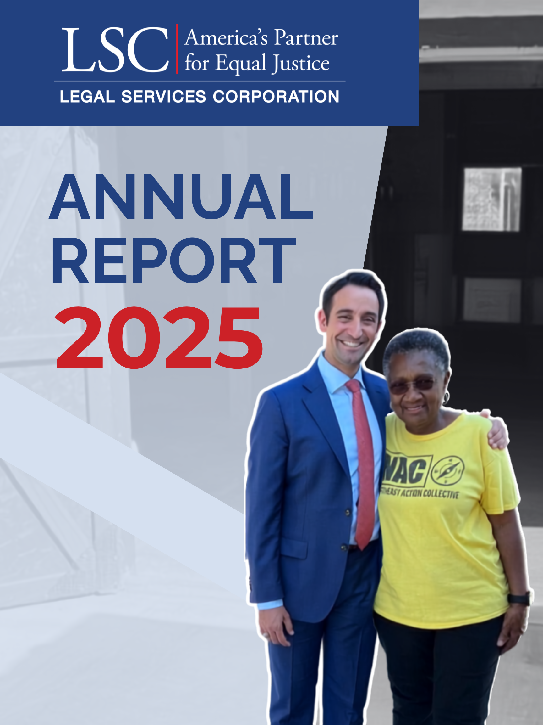 Annual Report 2025 with client and lawyer.