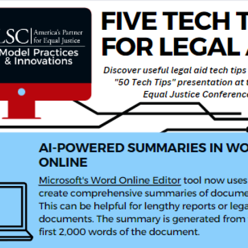 Preview image for 5 tech tips infographic