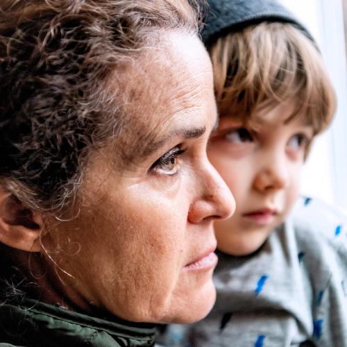 mom and son