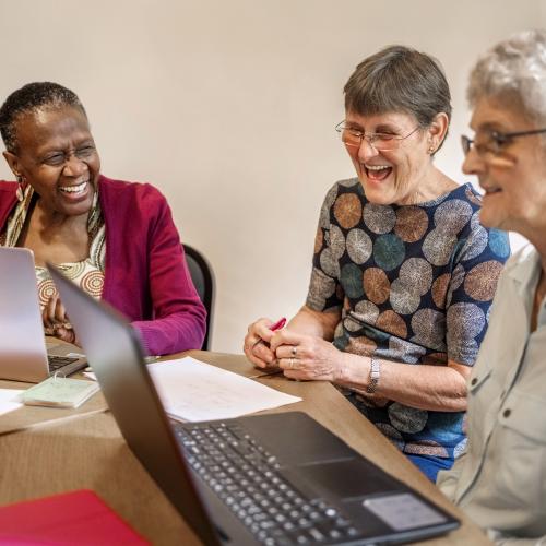 client leaders in meeting