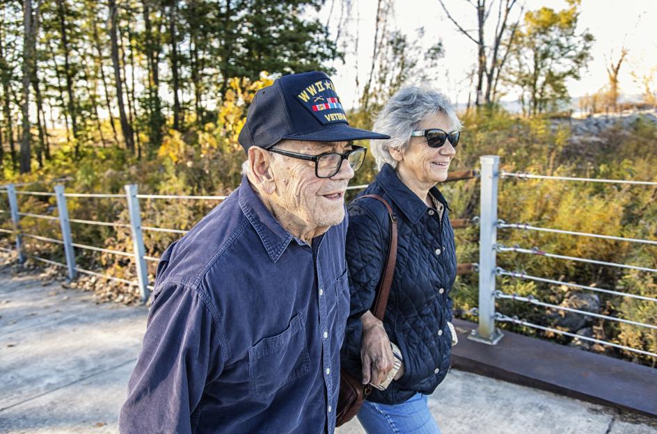 Veteran and wife