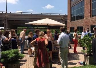 LSC Staff Enjoy a Cookout on Our Patio