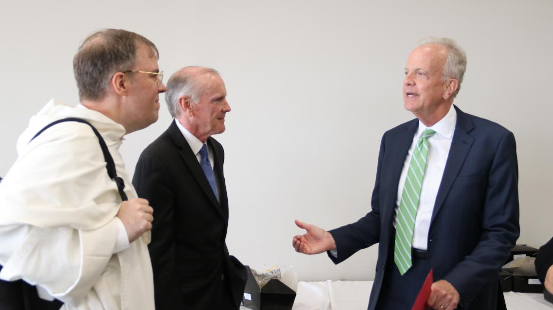 Jim Sandman Sen Jerry Moran Father Pius (Best).JPG