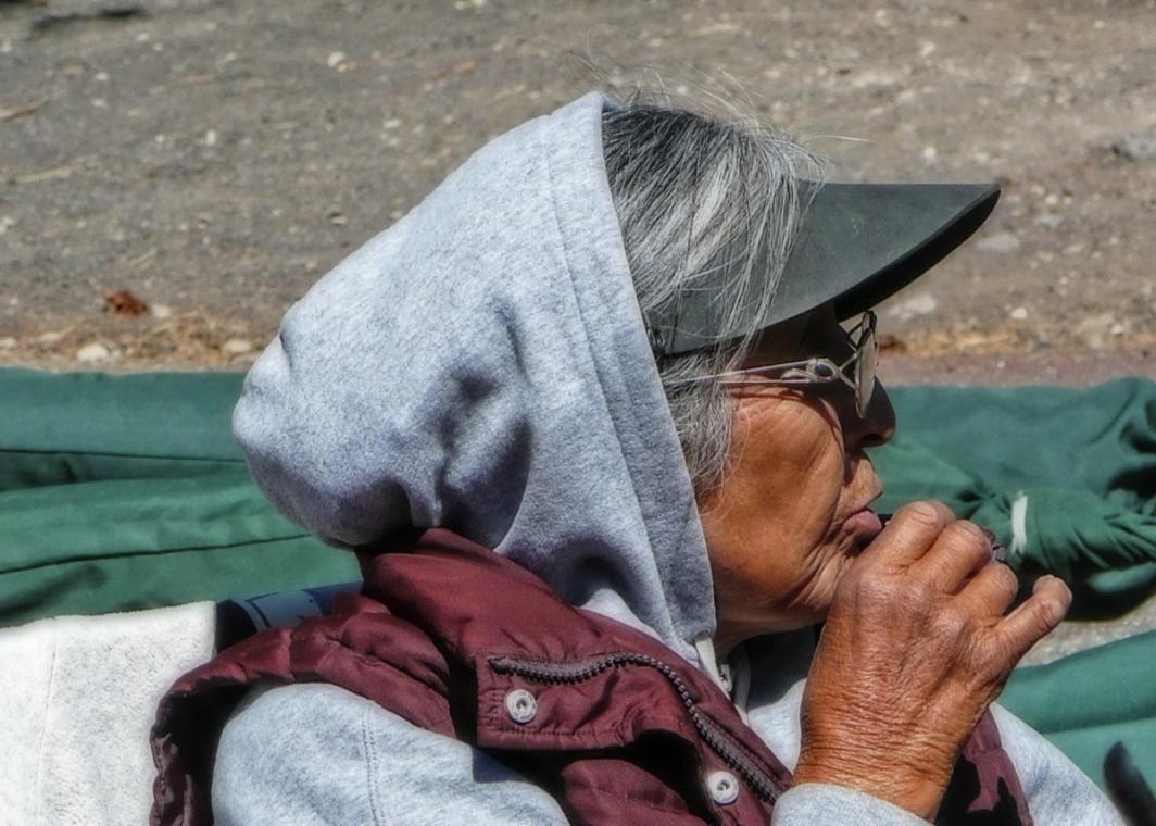 old native woman human female head portrait